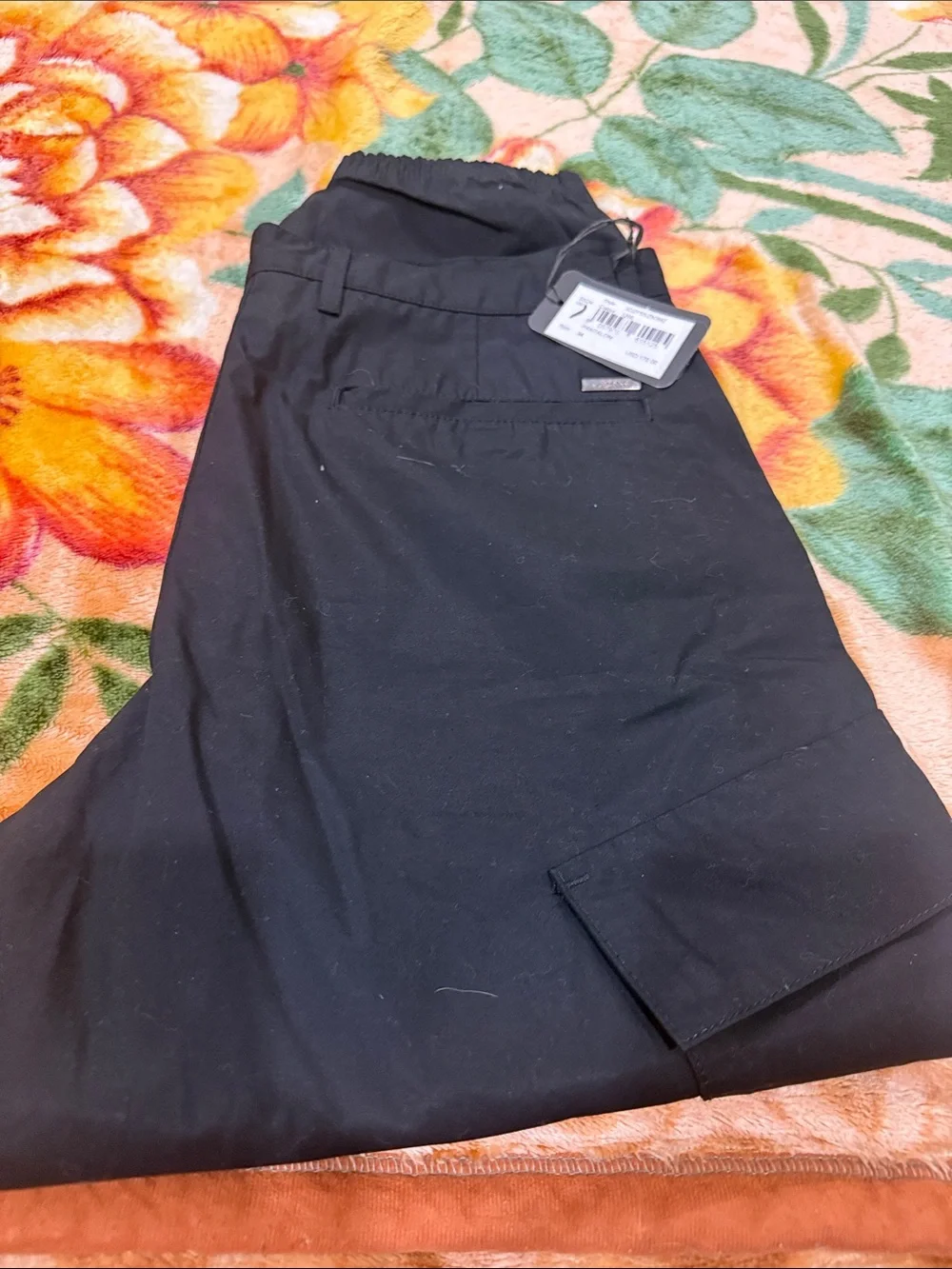 A/X Armani Exchange Black Men's Cargo Jogger Pants